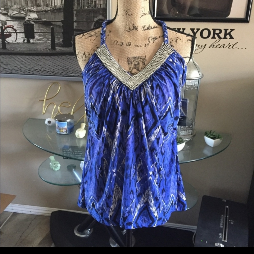Beautiful INC sleeveless blouse